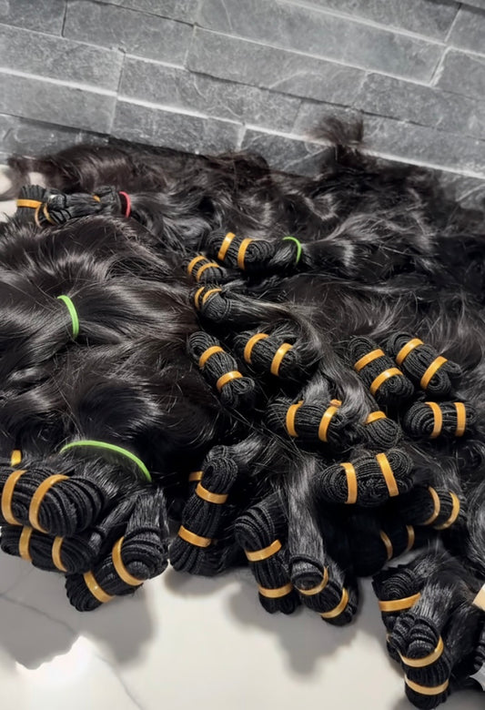 Raw Indian wavy: Mixed-Length 3-Bundle Deal